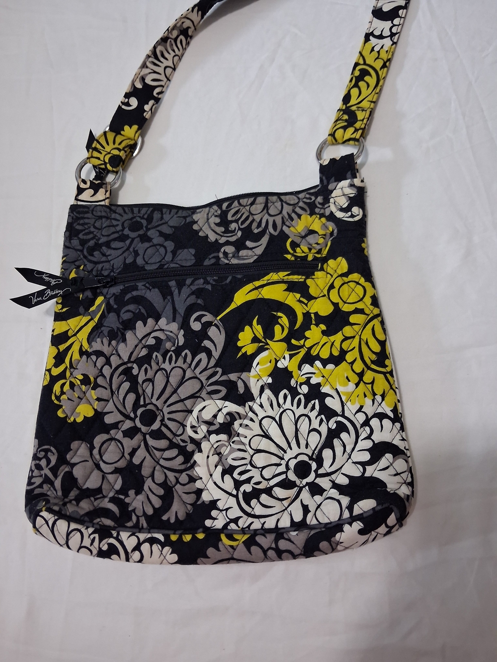 Vera Bradley Floral Crossbody Bag - Black & Yellow - Picture 5 of 12